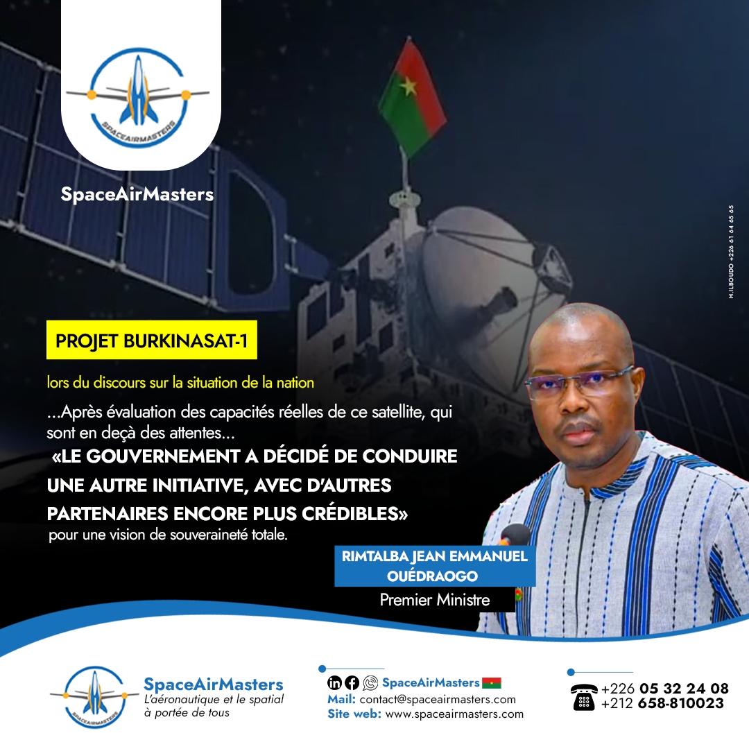 Projet BurkinaSat-1 : le Premier Ministre Rimtalba Jean Emmanuel OUEDRAOGO apporte des précisions
