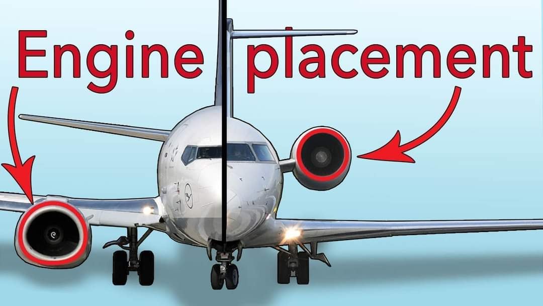 Pourquoi placer les moteurs des avions sous les ailes?